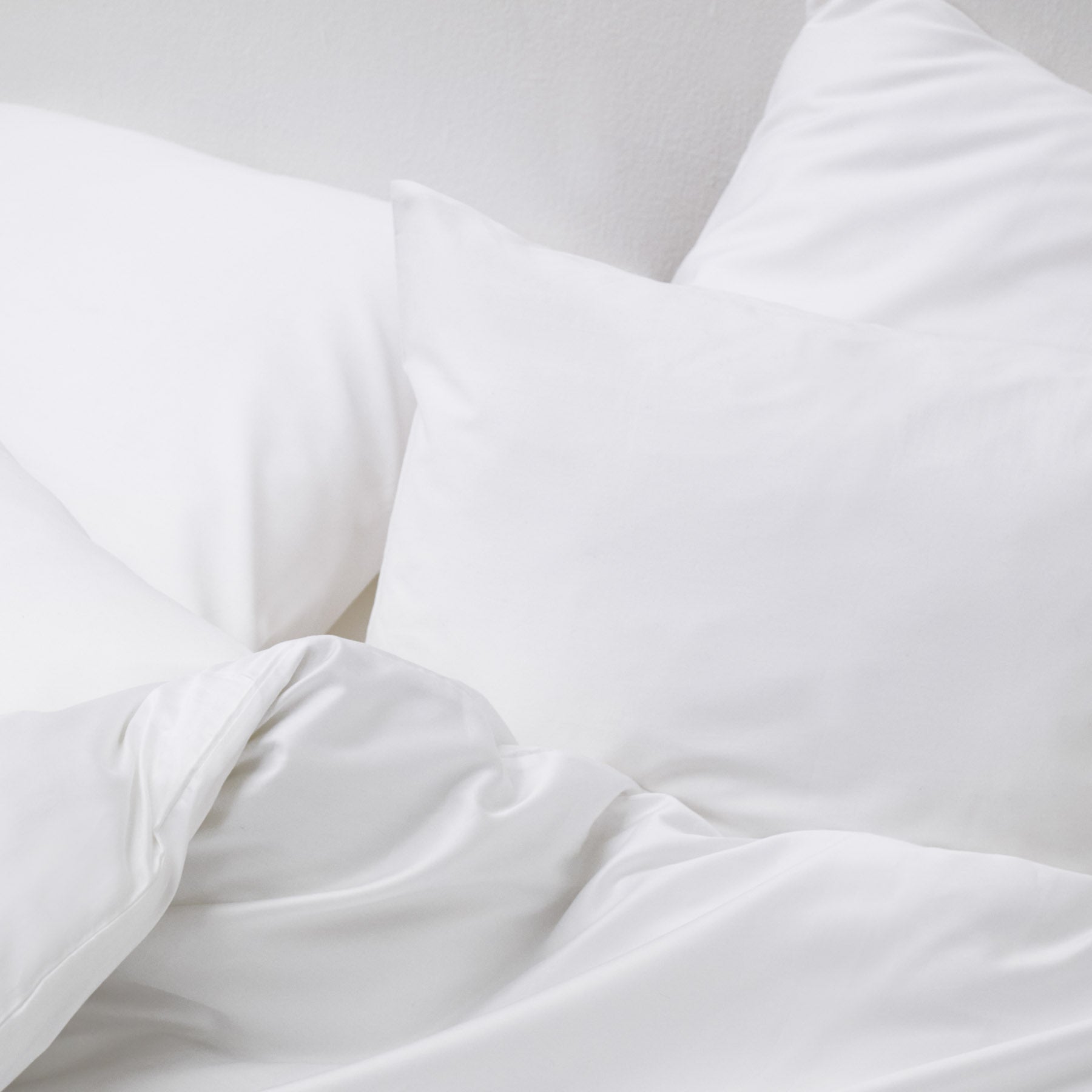 Cotton Satin Fitted Sheet - White - MOST - The Bradery