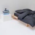 Drap Housse En Satin De Coton - Graphite - MOST - The Bradery