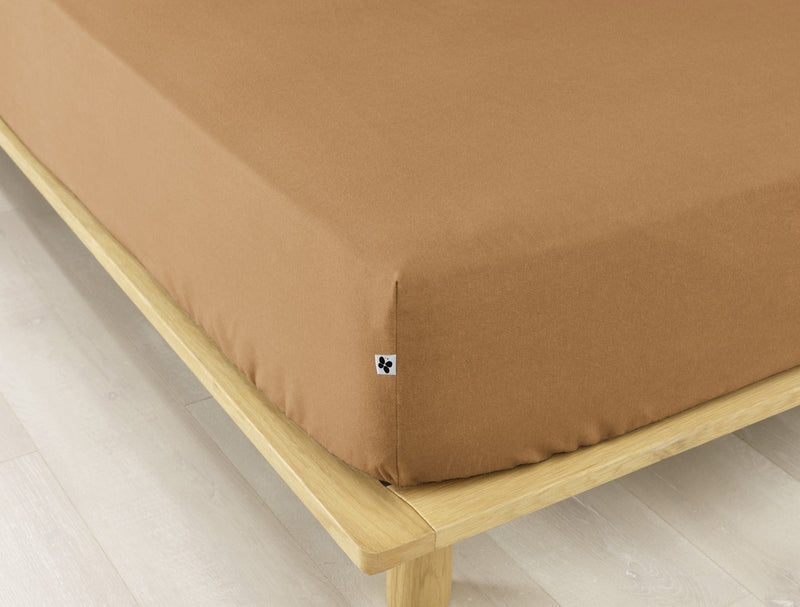 Drap Housse Flanelle Candice Camel - L'Effet Papillon - The Bradery