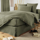 Fitted Sheet Cotton Gauze Gaia Rosemary - L'Effet Papillon - The Bradery