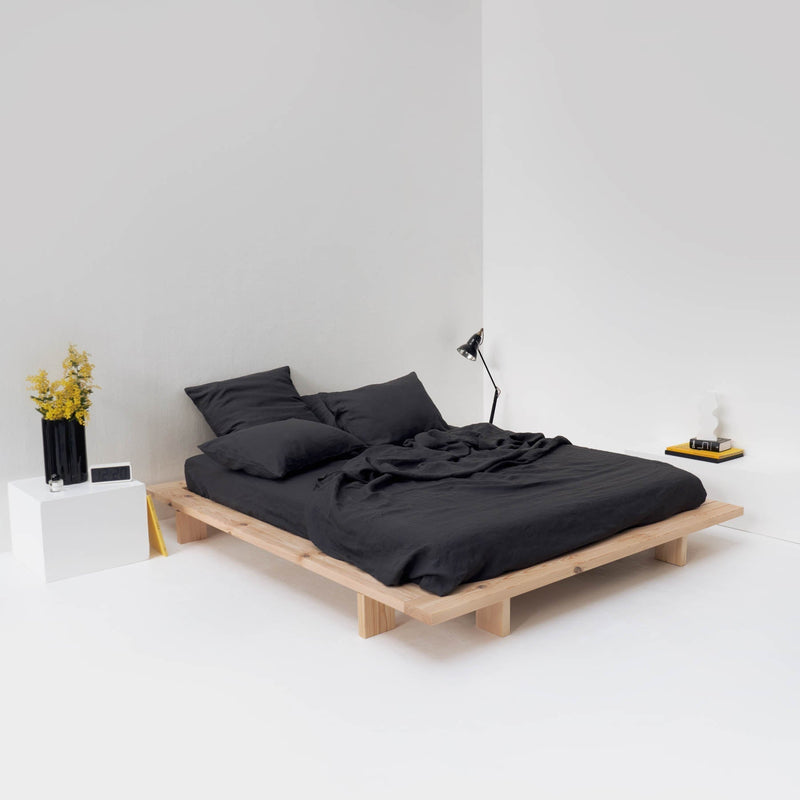 Linen Flat Sheet - Graphite - MOST - The Bradery