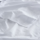 Flat Sheet In Washed Cotton Percale - Blanc - MOST2 - The Bradery