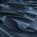 Flat Sheet In Washed Cotton Percale - Orage - MOST - The Bradery