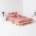 Drap Plat En Percale De Coton Lavé - Vieux Rose - MOST - The Bradery