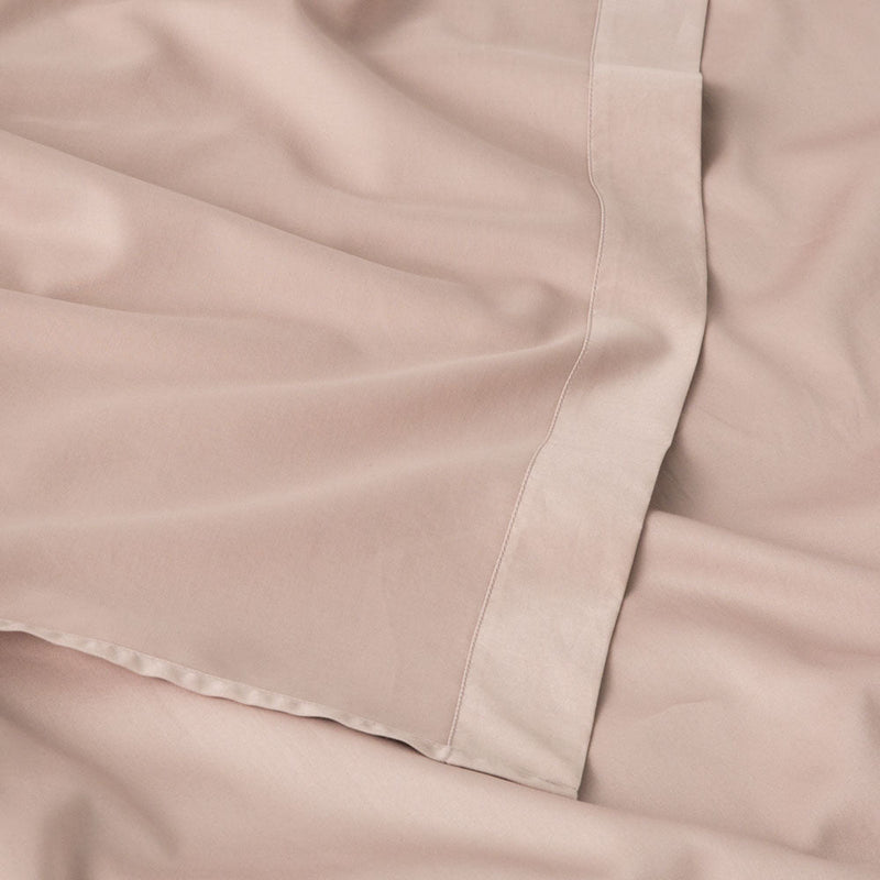 Satin Cotton Flat Sheet - Clay - MOST - The Bradery