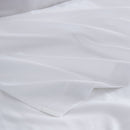 Satin Cotton Flat Sheet - Blanc - MOST - The Bradery