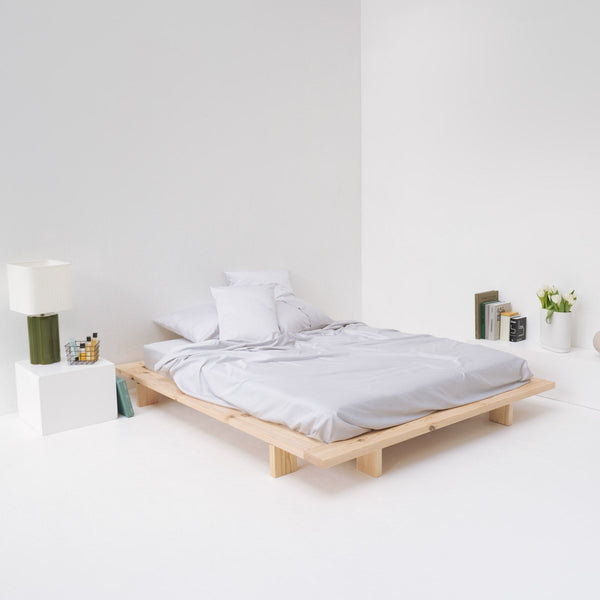 Drap Plat En Satin De Coton - Galet - MOST - The Bradery