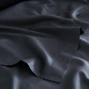 Satin Cotton Flat Sheet - Graphite - MOST - The Bradery