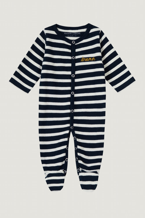 "dreamer" morisot pajamas#color_navy-ivory