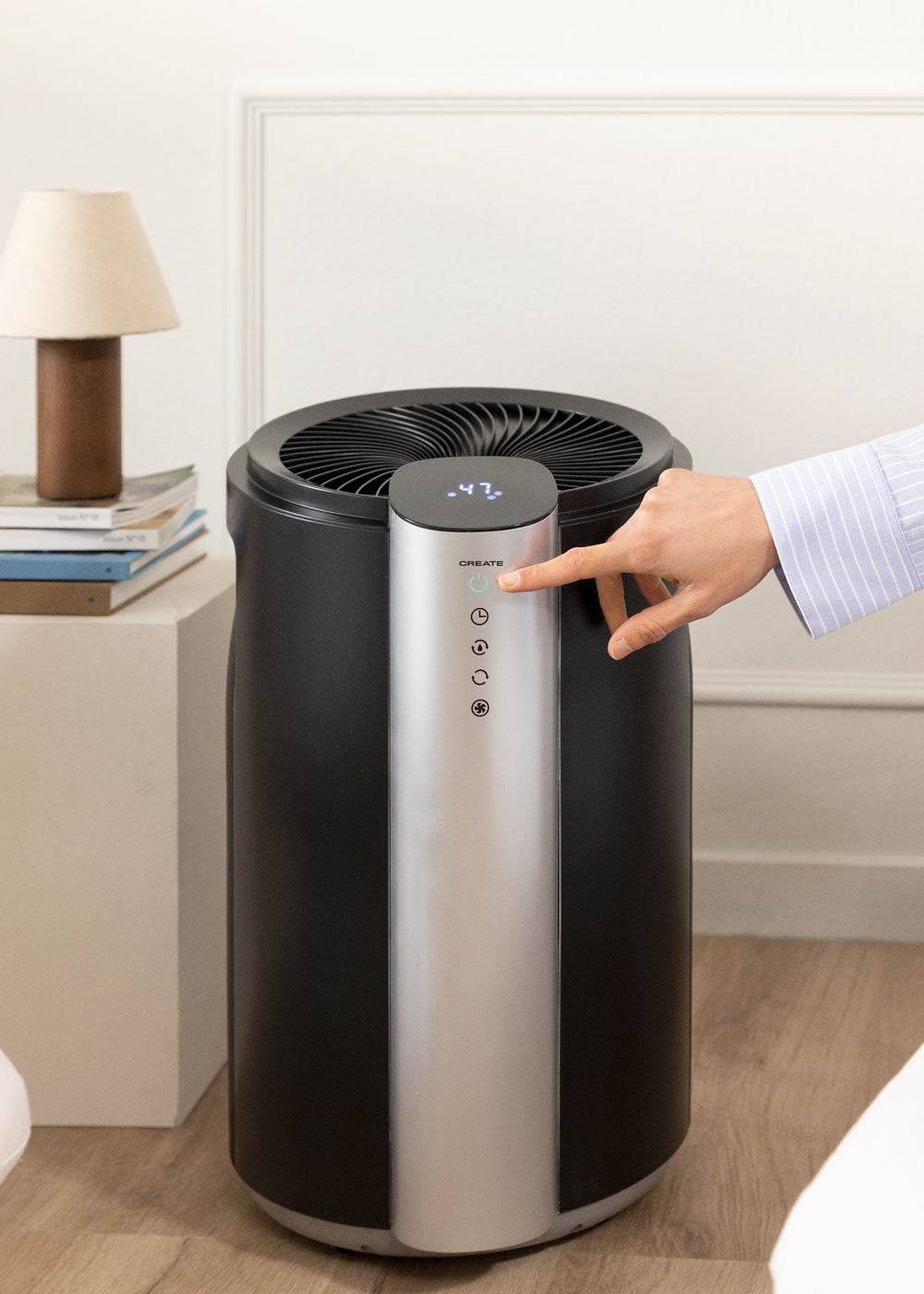 Dryplus XL-Spiral - 20 L/Day Dehumidifier - 90m² - Black