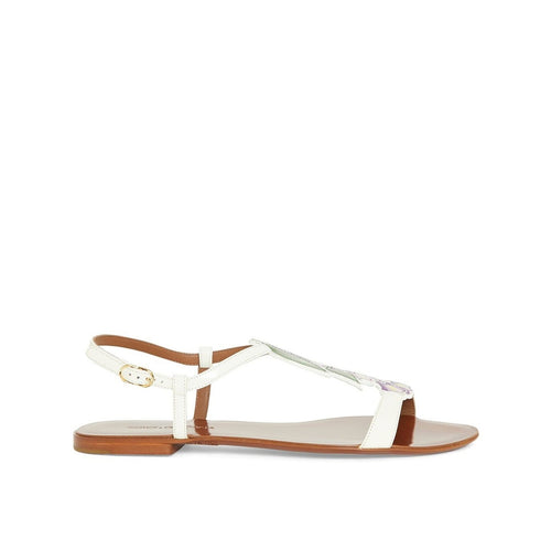 Dolce & Gabbana Leather Sandals - White - Woman