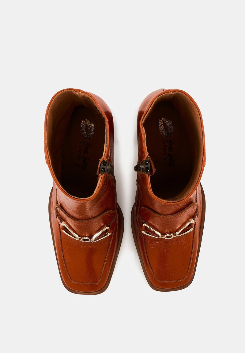 Eddie - Cuir Fauve - Bons Baisers - The Bradery