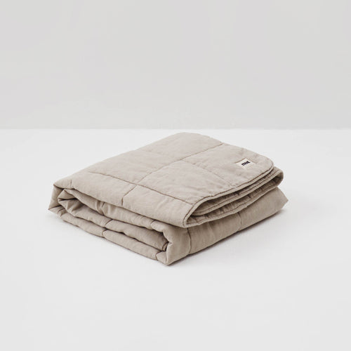 Washed Linen Quilt - Natural - MOST2 - The Bradery