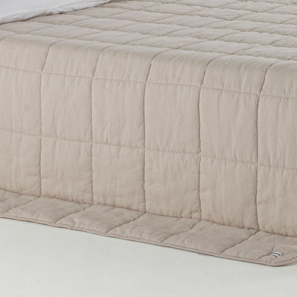 Quilt - Washed Linen - Sand