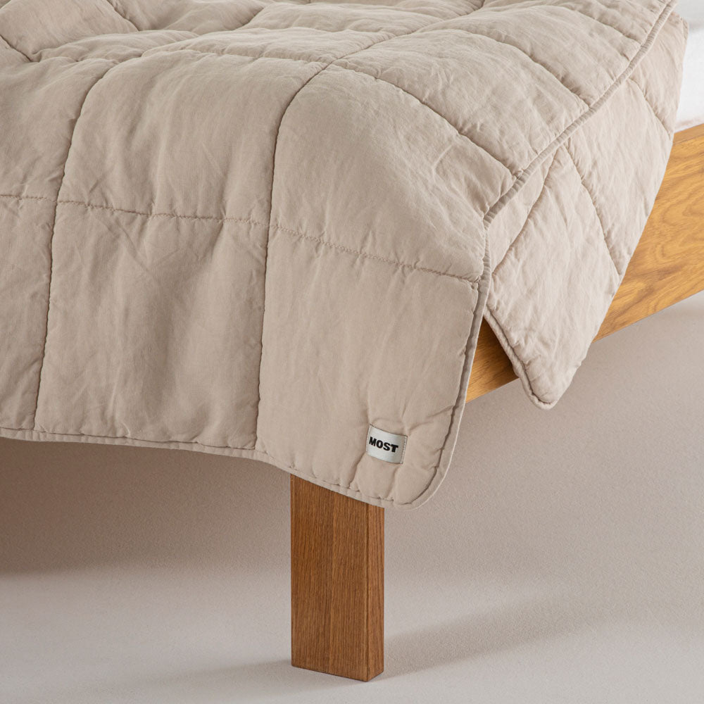 Quilt - Washed Linen - Sand