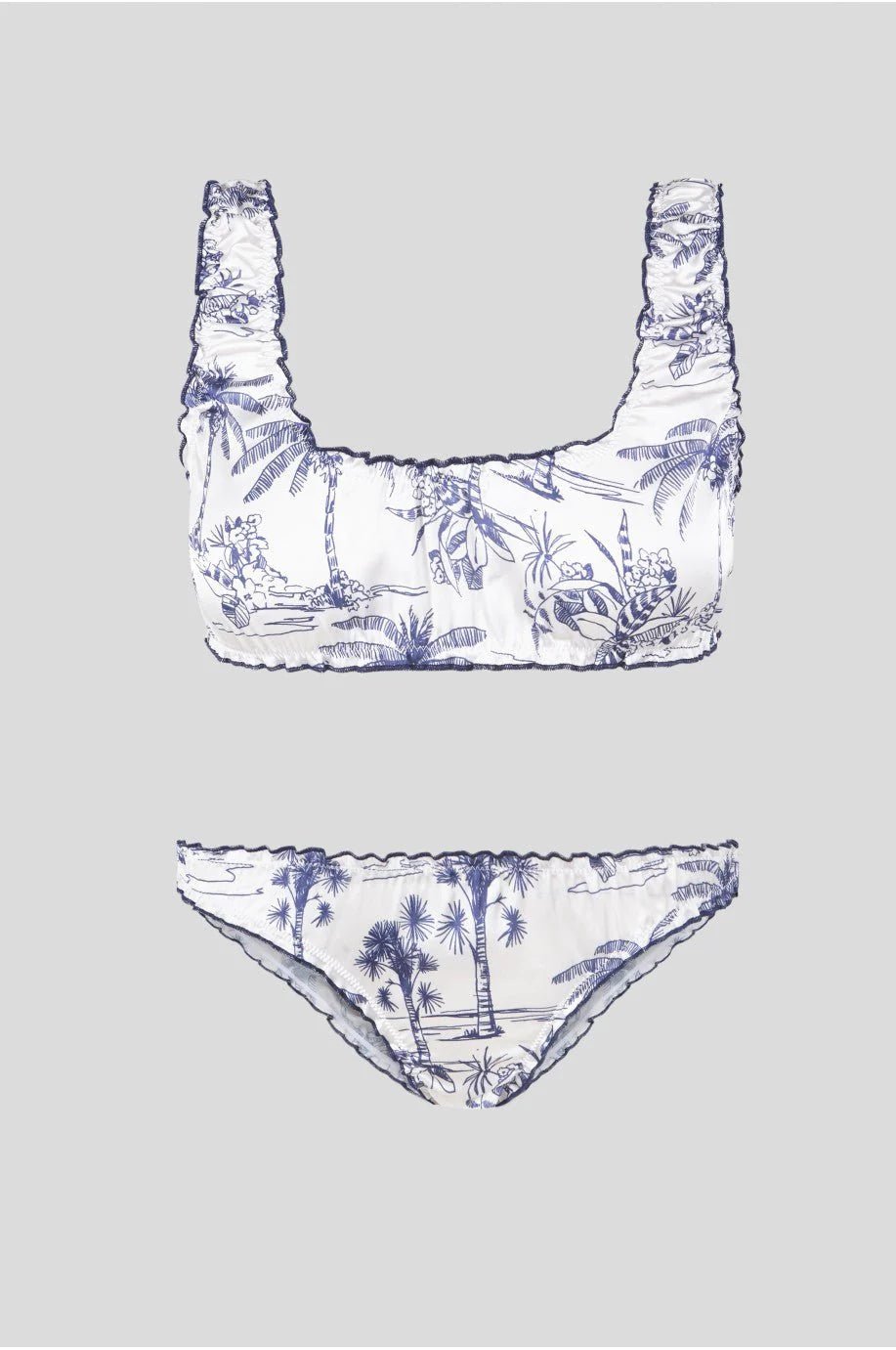 Ensemble Blanco Palmeras - Haut - Robin Collection - The Bradery