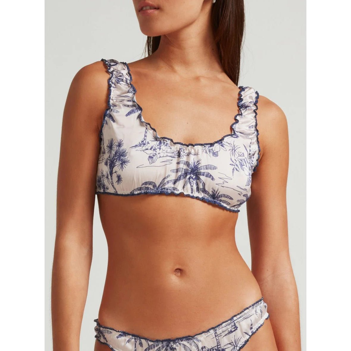 Ensemble Blanco Palmeras - Haut - Robin Collection - The Bradery