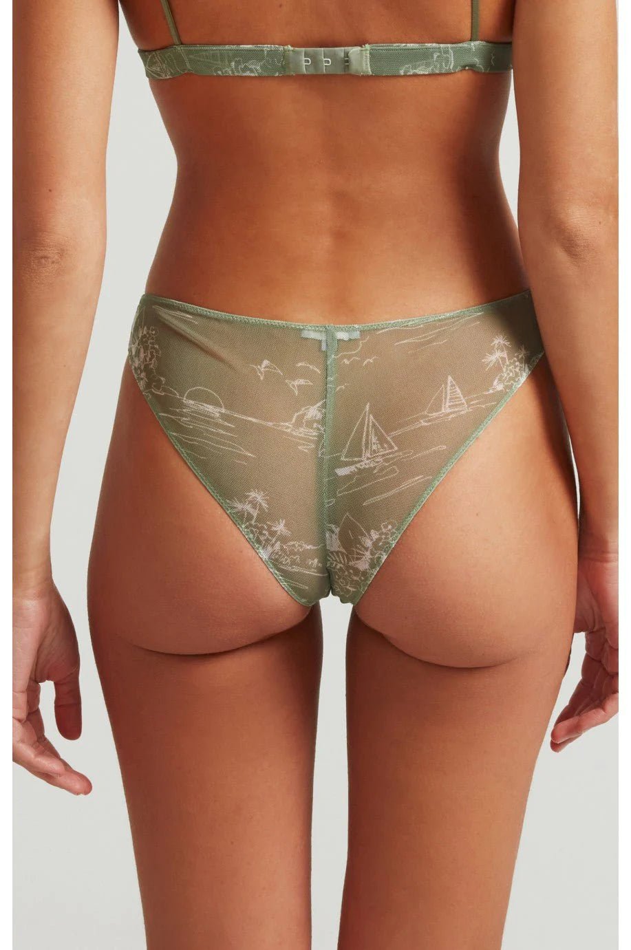 Ensemble Brisa - Vert Olive - Bas - Robin Collection - The Bradery