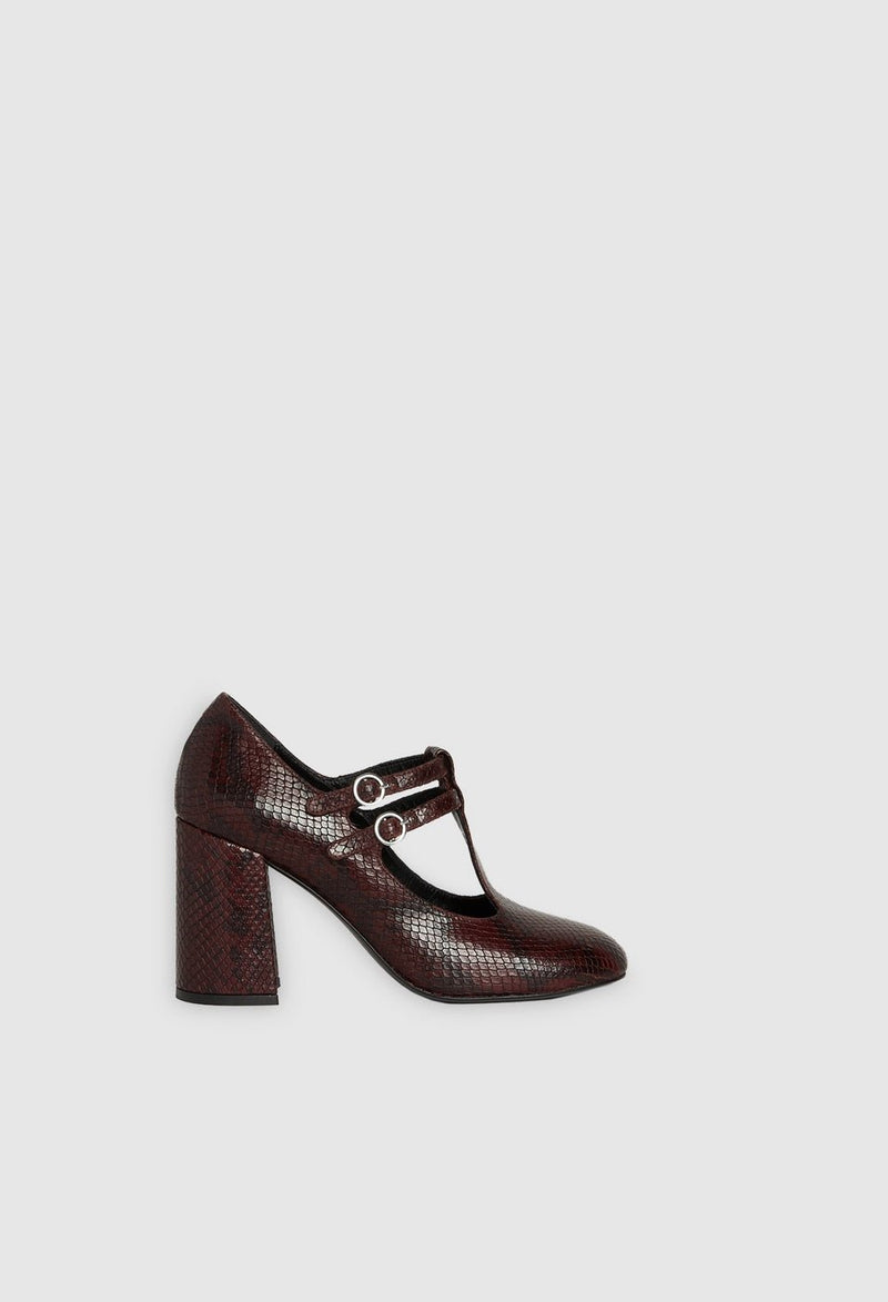 Aparis Python pumps - Bordeaux - Claudie Pierlot - The Bradery