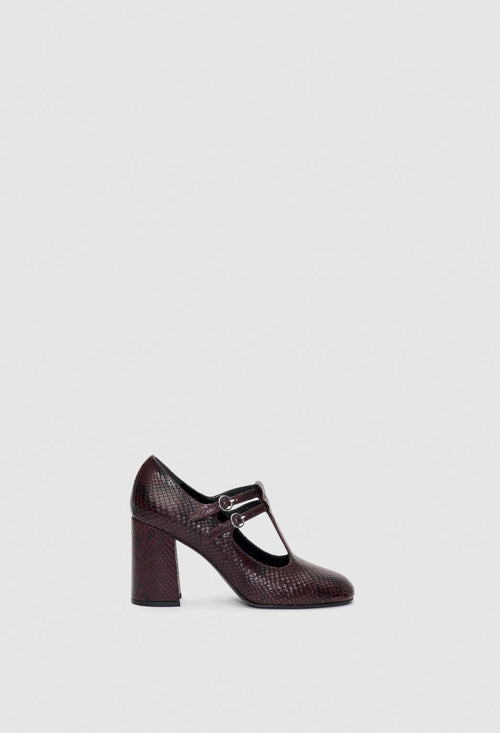 Escarpins Aparis Python - Bordeaux - Claudie Pierlot - The Bradery