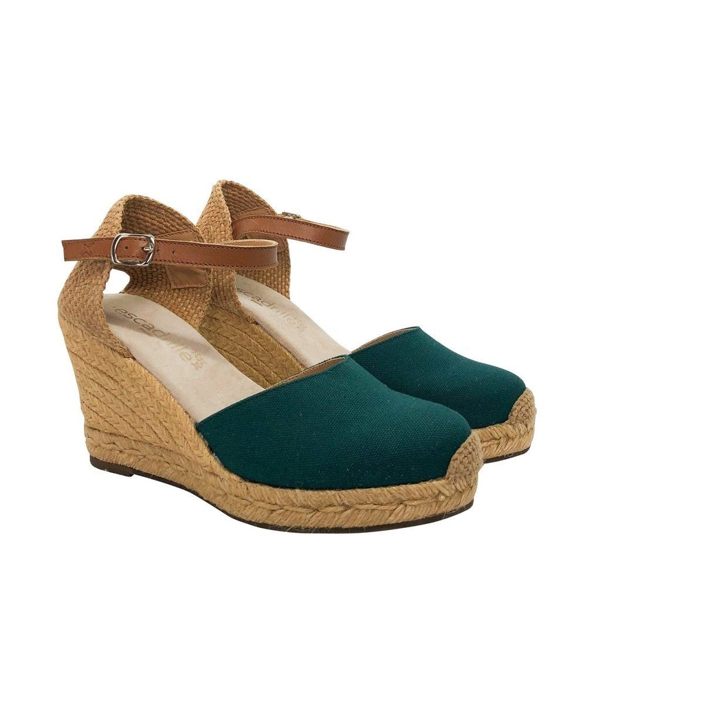 Espadrille Talon Haut 8 Centimètres Plateforme De 2 Centimètres Dolce Vita Bride - Vert Foncé - Femme ESPADRILLE TALON HAUT 8 centimètres plateforme de 2 centimètres Escadrille