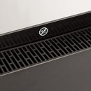 Warm Crystal 1500W Wifi - Calefactor eléctrico de pared con ruedas - Negro