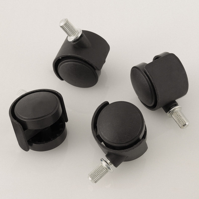 Warm Crystal 1500W Wifi - Calefactor eléctrico de pared con ruedas - Negro