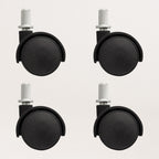 Warm Crystal 1500W Wifi - Calefacción Eléctrica de Pared con Ruedas - Negro