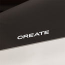 Warm Crystal 1500W Wifi - Calefactor eléctrico de pared con ruedas - Negro