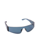 Lunettes De Soleil Balenciaga Mono Rectangle Sunglasses - Bleu - Femme