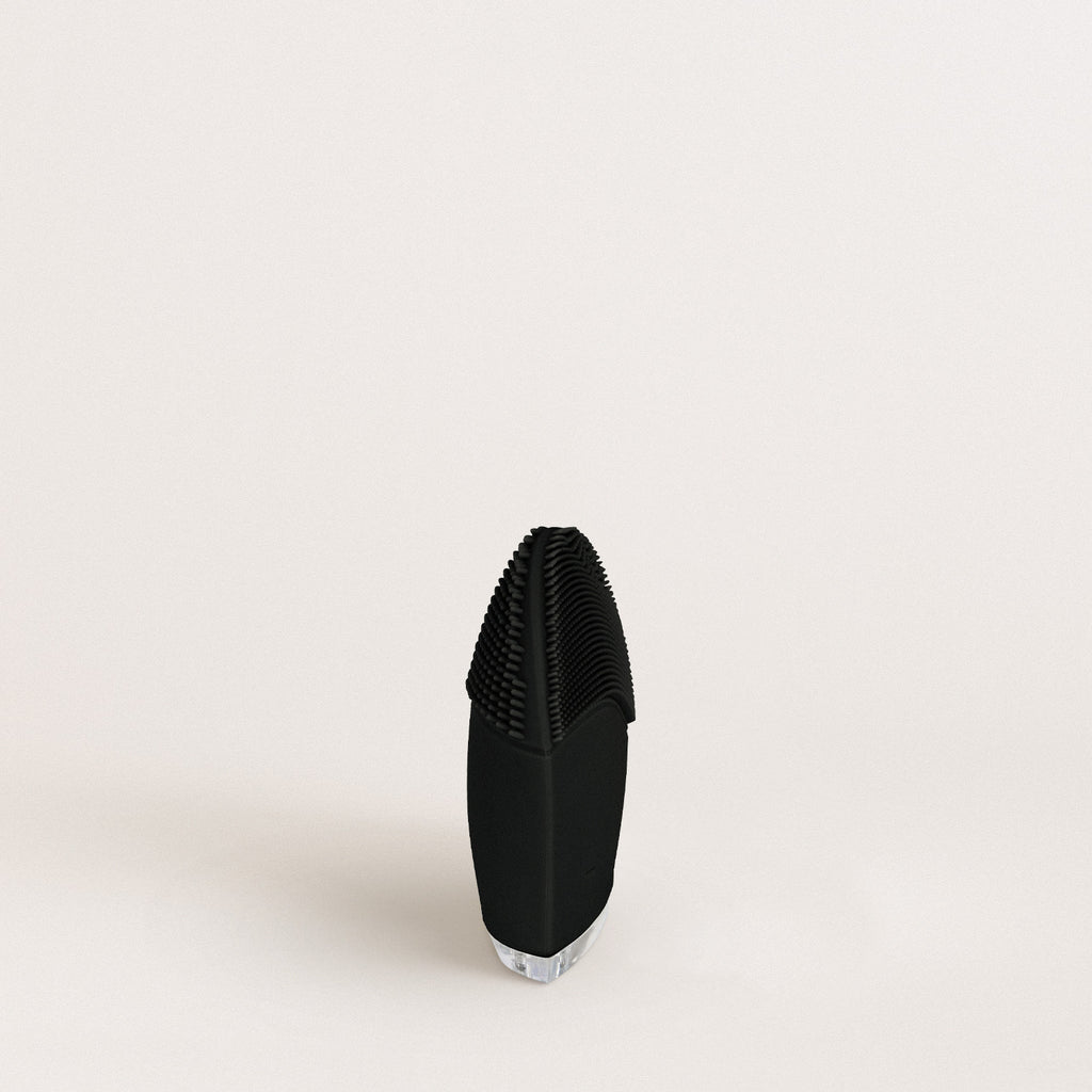 Face Wave - Silicone Facial Brush & Sonic Massager - Black