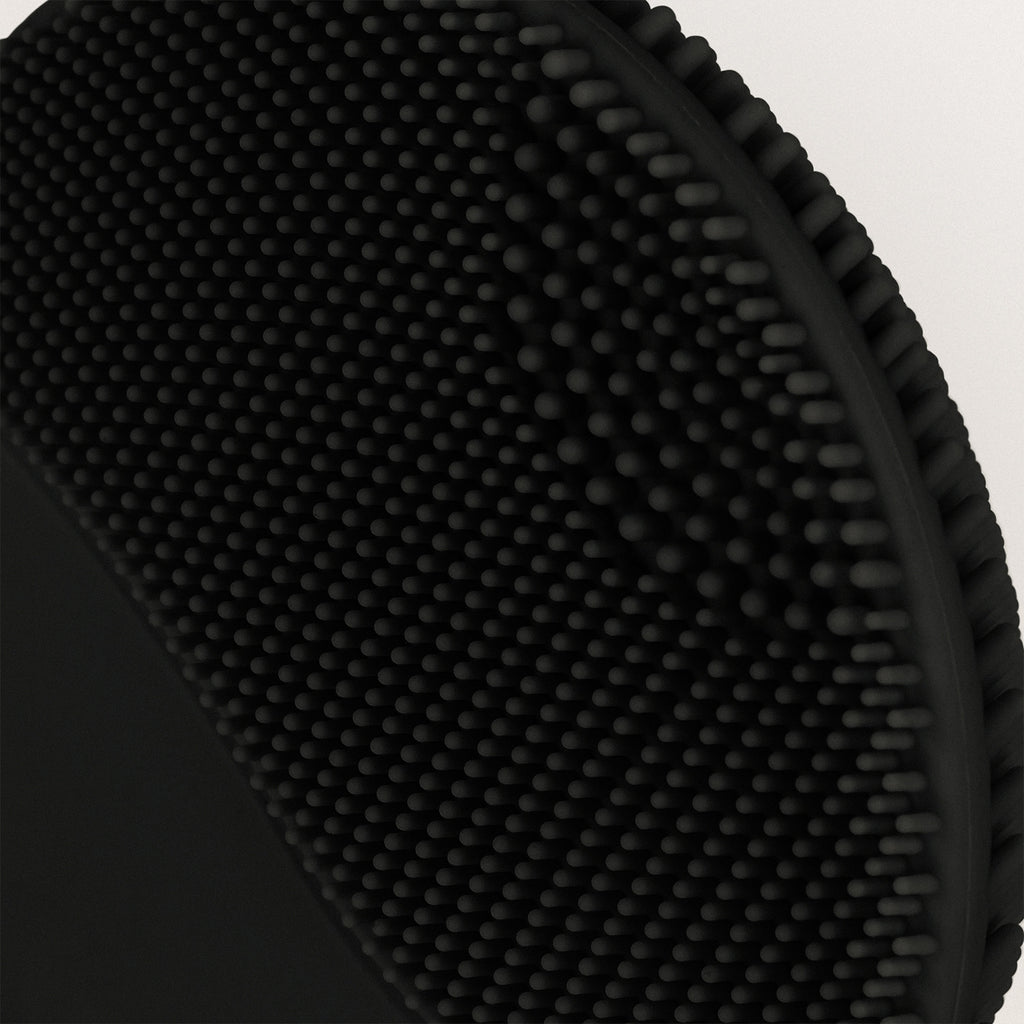 Face Wave - Silicone Facial Brush & Sonic Massager - Black