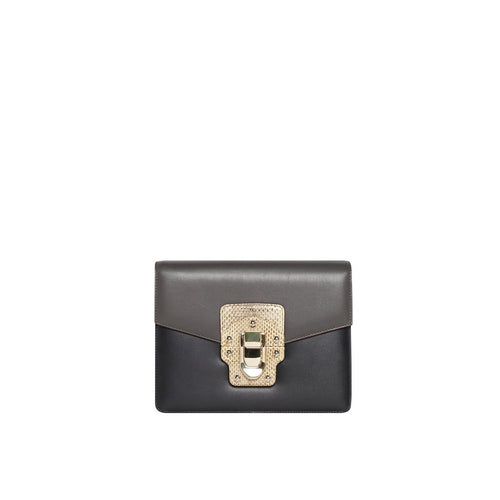 Dolce & Gabbana Leather Shoulder Bag - Grey - Woman