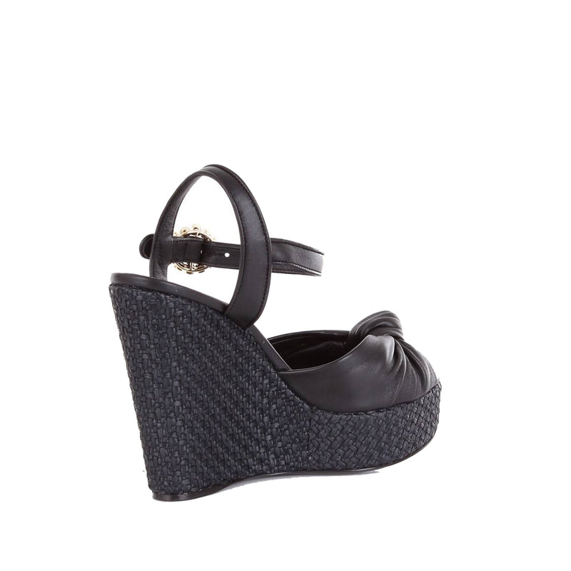 Dolce & Gabbana Wedge Sandals - Black - Woman