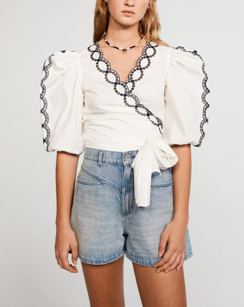 Claudie Pierlot - Brigand blouse - Ecru