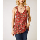 Debardeur Htf Red Flower Print - Chemises Et Tops - Berenice - The Bradery