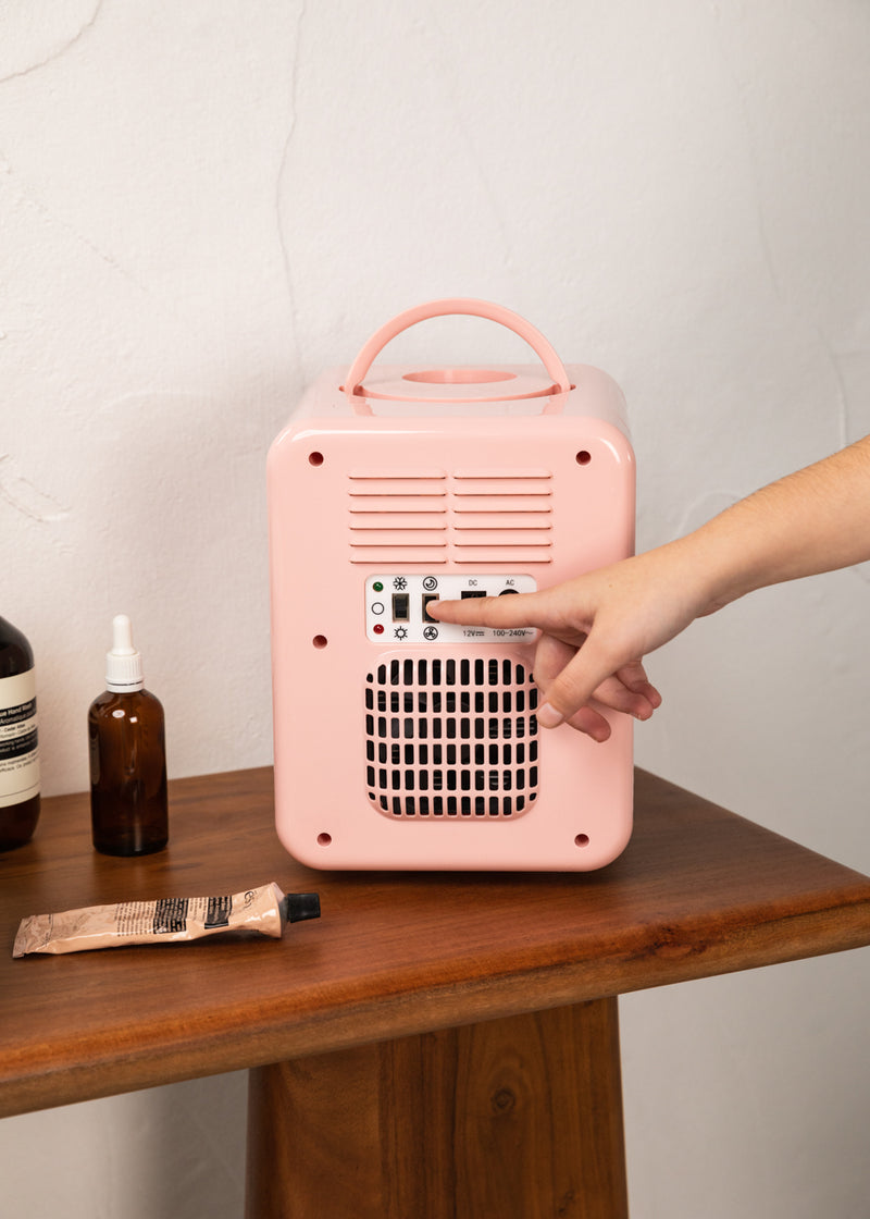 Nevera Mini Box - Mini Nevera Para Cosméticos - Rosa Pastel