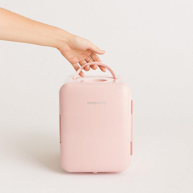 Nevera Mini Box - Mini Nevera Para Cosméticos - Rosa Pastel