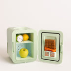 Fridge Mini Box - Mini Réfrigérateur Avec Fonction Chaud/Froid 4 L - Vert Pastel