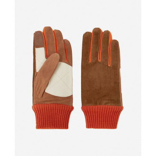 Gants Daim Velours Orange Et Beige - Homme - The Kooples - The Bradery