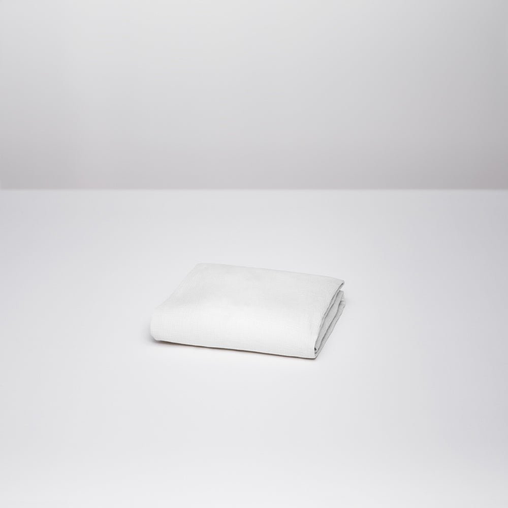 Drap Housse - En Gaze De Coton - Blanc