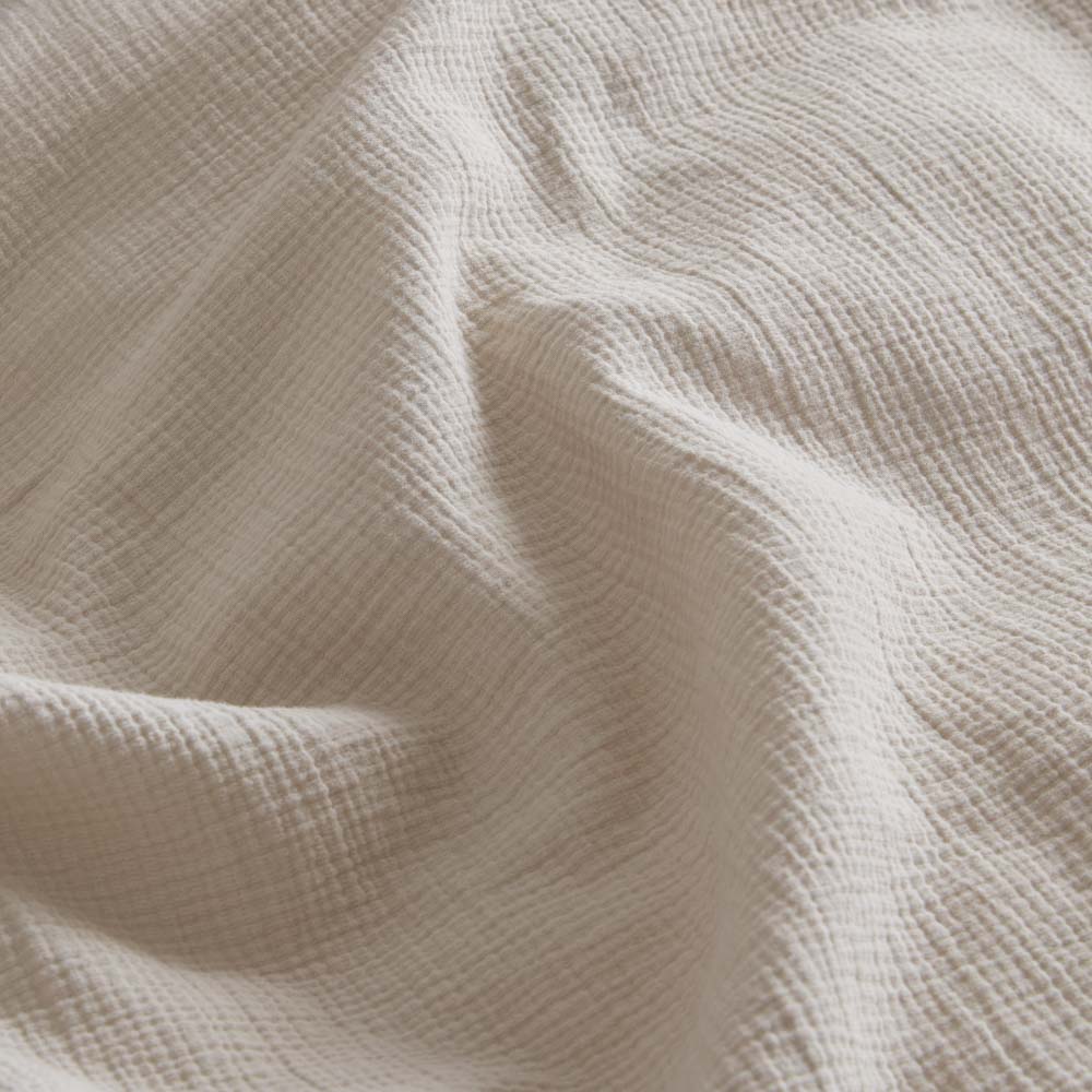 2 Taies D'Oreiller - En Gaze De Coton - Sable