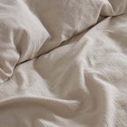 Housse De Couette - En Gaze De Coton - Sable