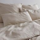 2 Pillowcases - Cotton Gauze - Sand