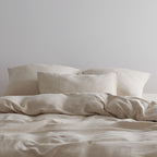 2 Taies D'Oreiller - En Gaze De Coton - Sable