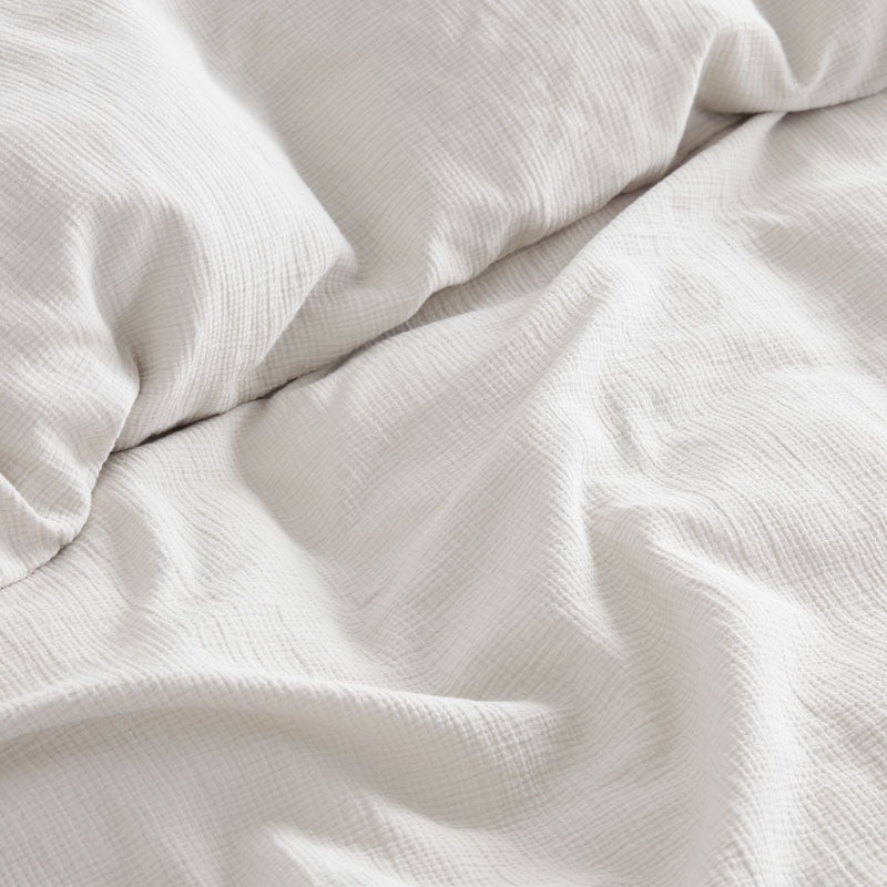 Drap Housse - En Gaze De Coton - Blanc