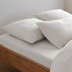 2 Taies D'Oreiller - En Gaze De Coton - Blanc