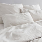 2 Taies D'Oreiller - En Gaze De Coton - Blanc
