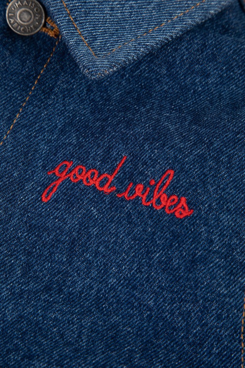 Amandiers Good Vibes script red 679#color_denim-patchwork