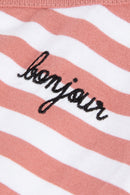 Marigny Ml Bonjour/gots black#color_old-pink-stripes